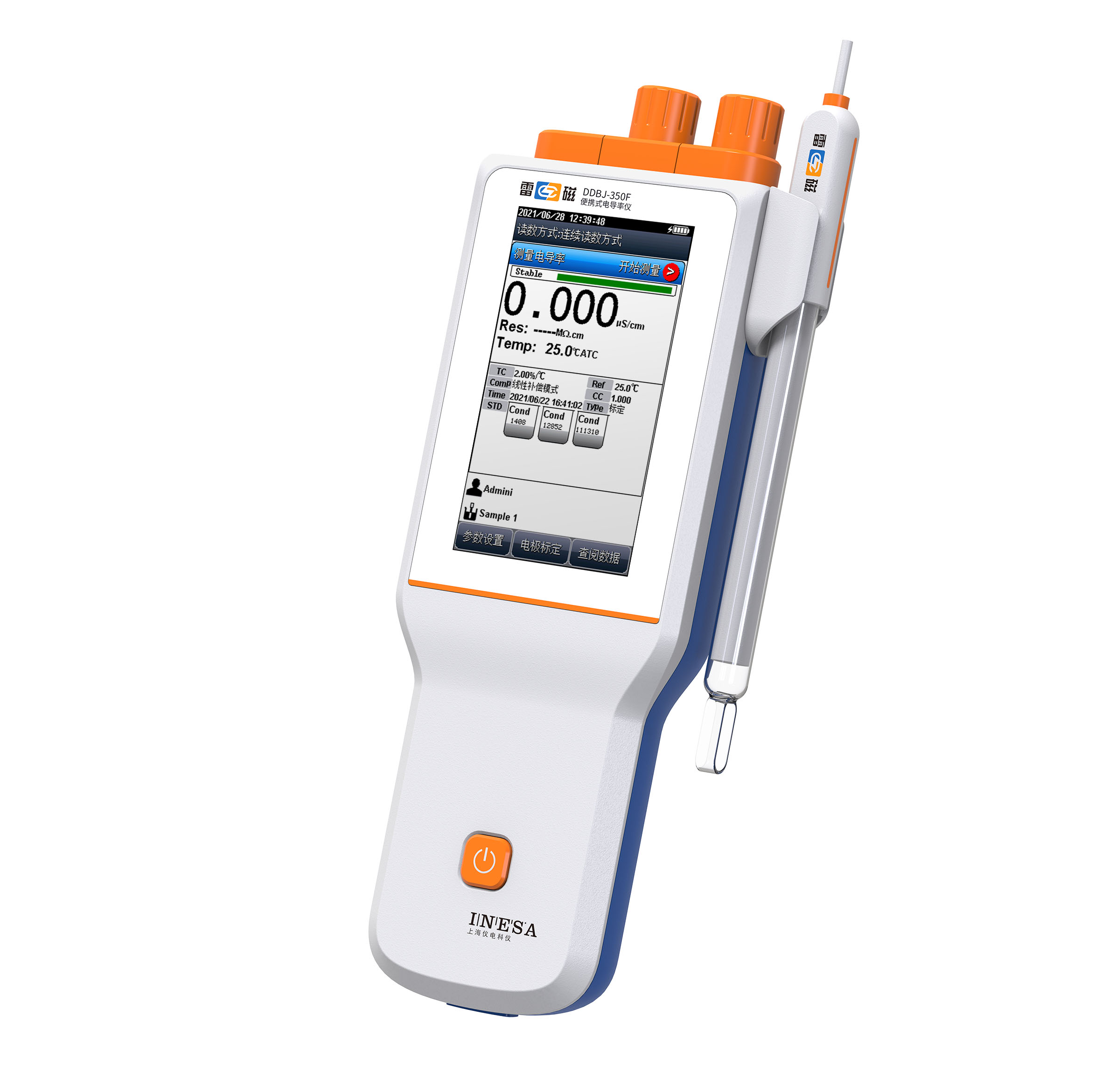 上海雷磁DDBJ-350F便攜式電導(dǎo)率儀